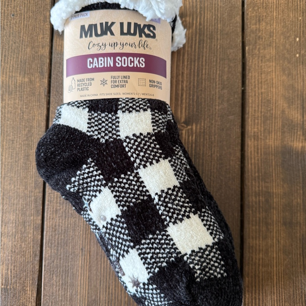 2 Pack Muk Luks Cabin Socks